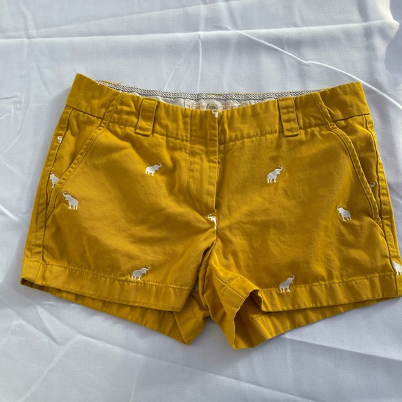 J. Crew Embroidered Elephant Critter Shorts 2 - Picture 4 of 9
